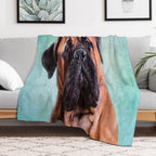 Bullmastiff Dog Sustainable Throw Blanket