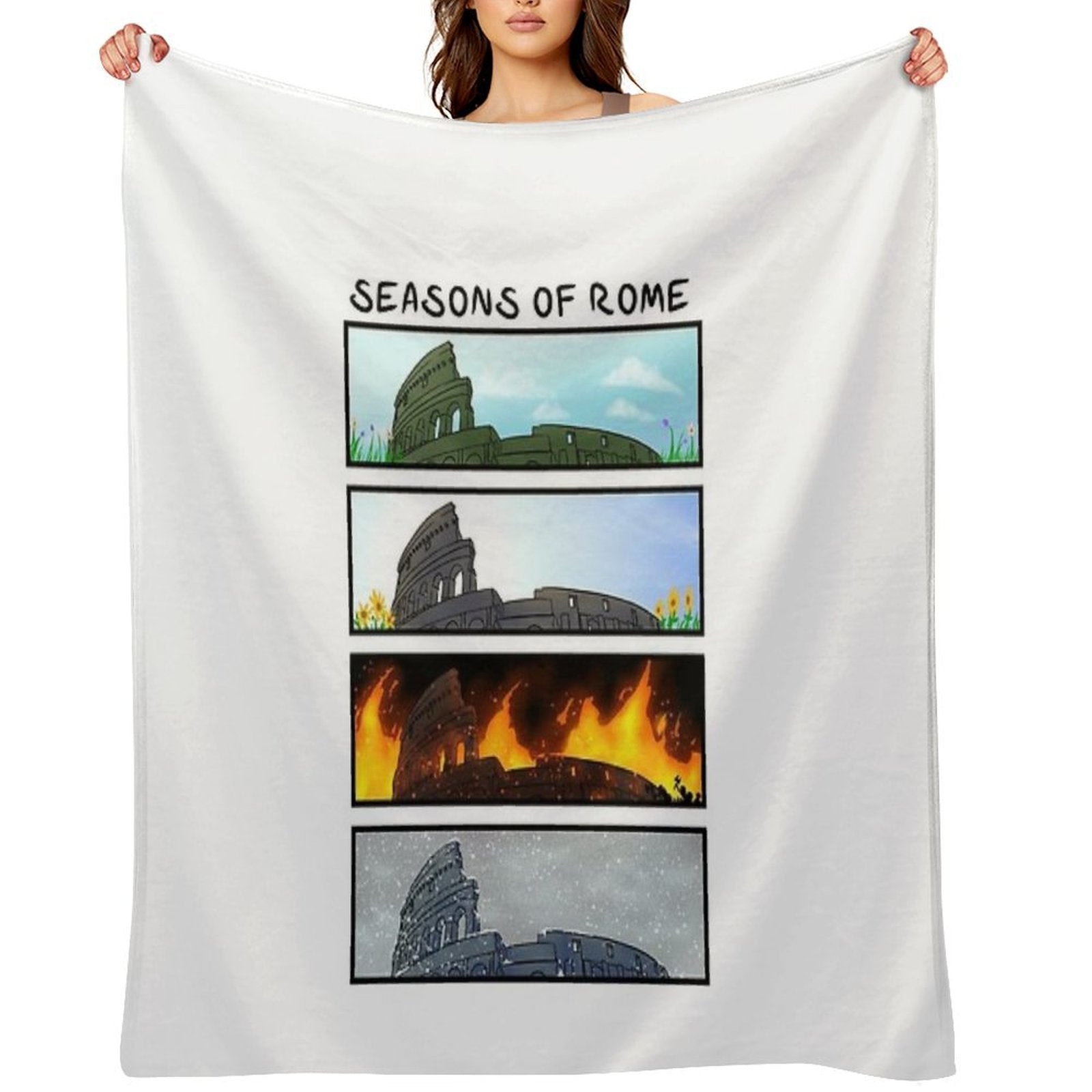 Seasons of Rome Comfort Throw Blanket