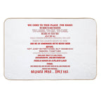 AMC Theaters Speech  Easy To Clean Bath Mat