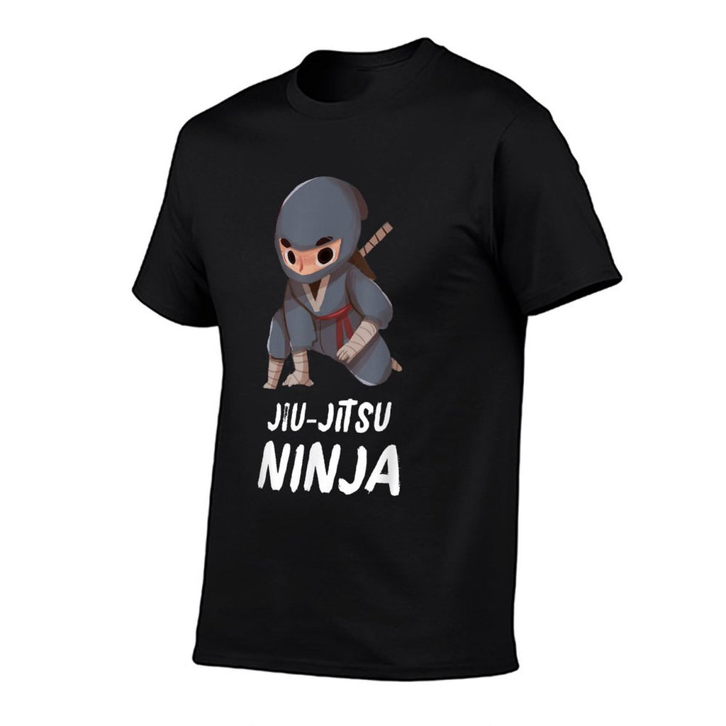Jiu-Jitsu Ninja Boy Funny Martial Arts Sports  Rolled Sleeves T-Shirt
