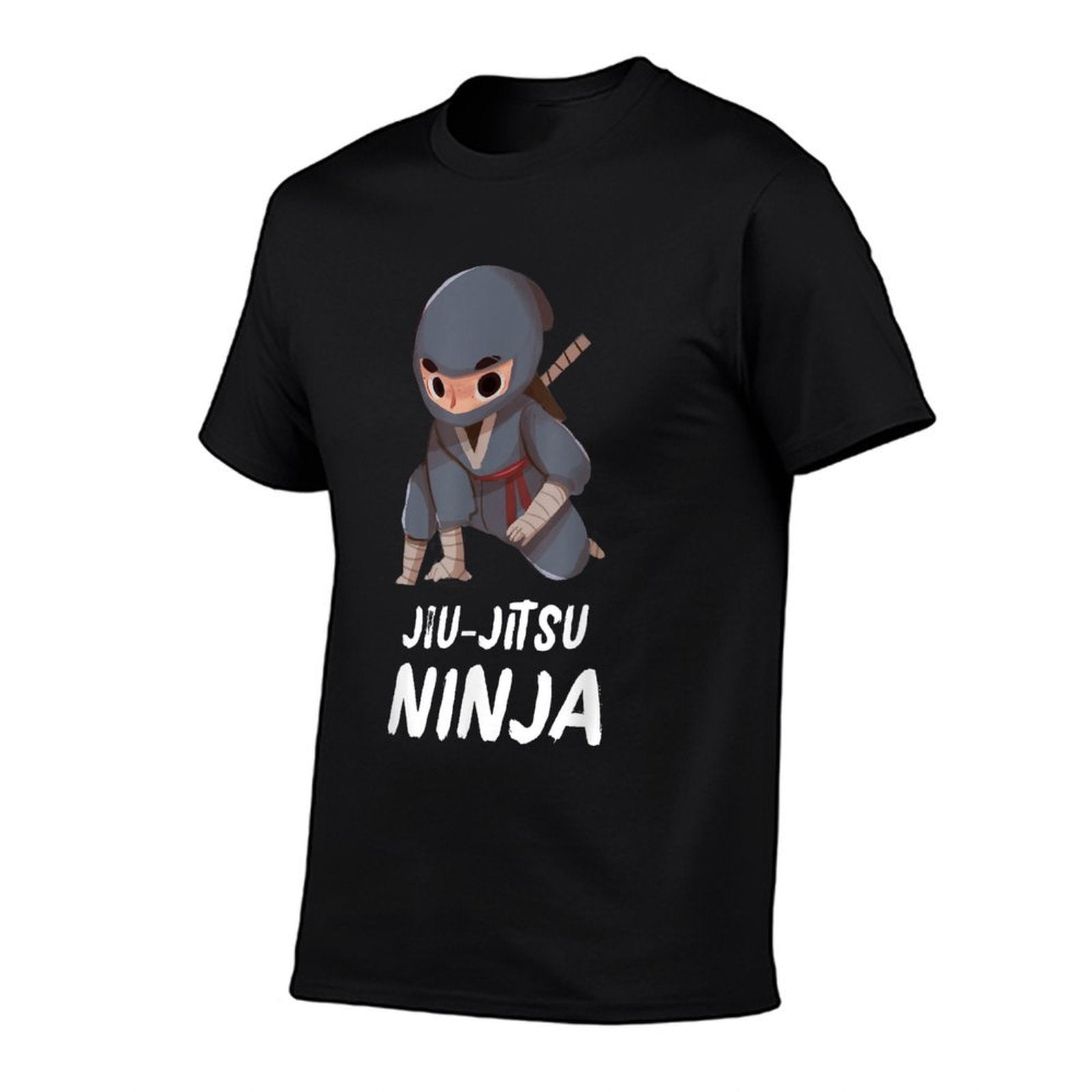 Jiu-Jitsu Ninja Boy Funny Martial Arts Sports  Rolled Sleeves T-Shirt