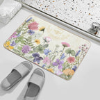 Summer Honey Wild Garden Flowers Nature Floral Art  Versatile Bath Mat