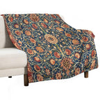 William Morris Floral Carpet Print Gift-ready Throw Blanket