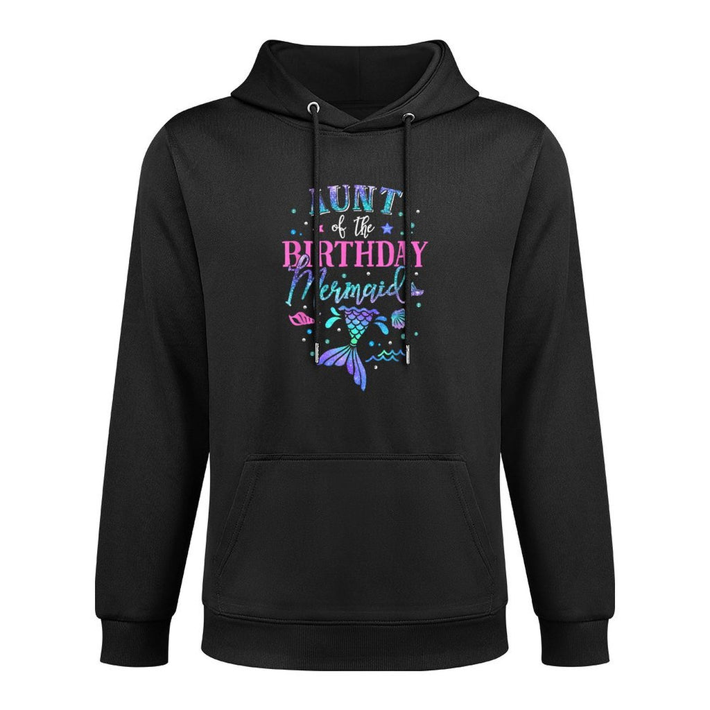 Aunt Of The Birthday Mermaid Party Matching Family Party Customizable Surface Hoodie