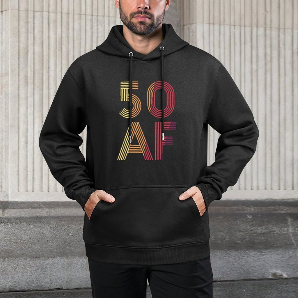 Vintage 50th Birthday - 50 AF Machine Washable Hoodie
