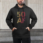 Vintage 50th Birthday - 50 AF Machine Washable Hoodie