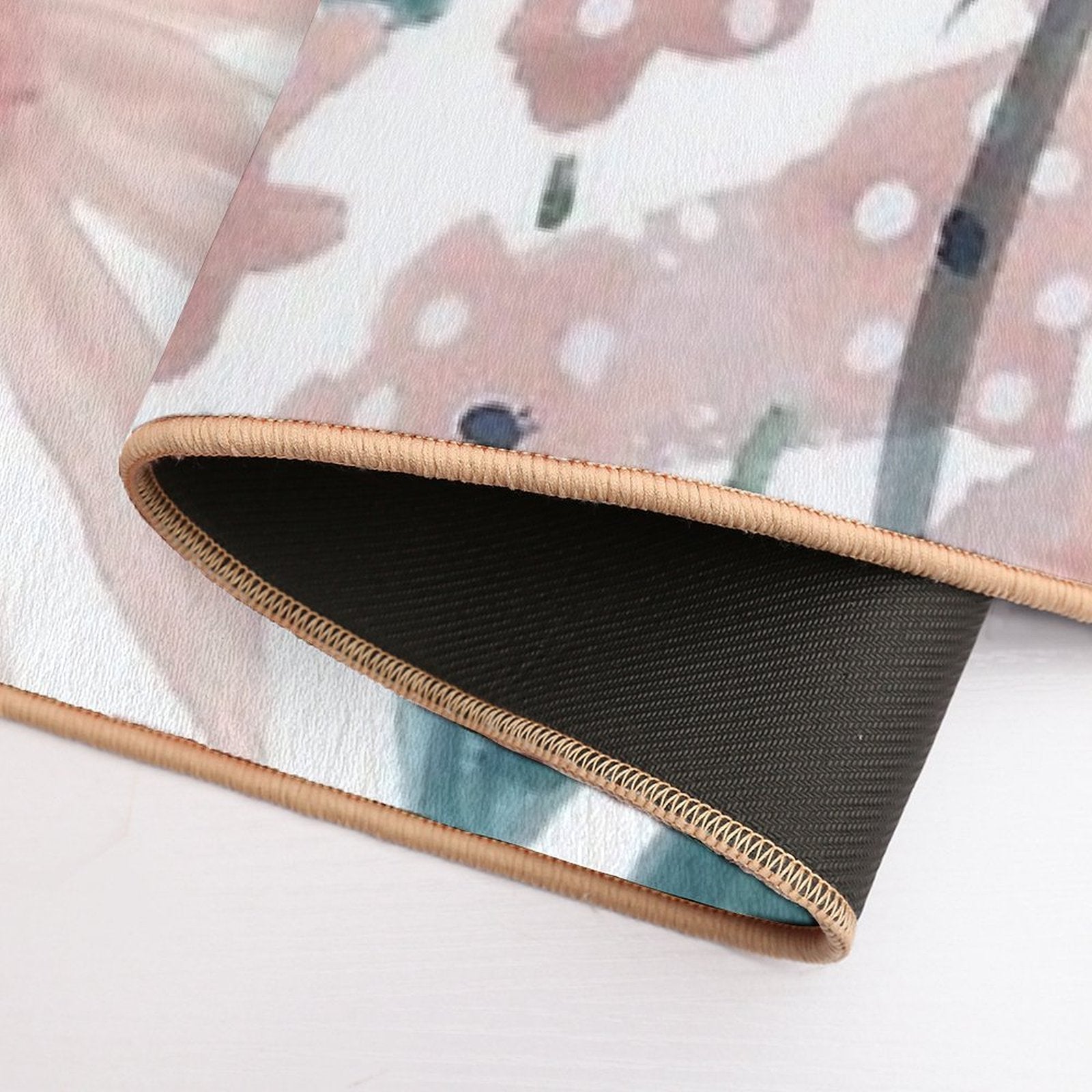 Floral Pattern  Non-Slip Bath Mat