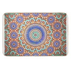 Zellige Moroccan Mosaic Tilework, Traditional Moroccan Art  Easy Maintenance Bath Mat