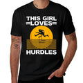 Cool Hurdle Design For Girls Women Hurdling Athletics Sport  Slim-fit Cut T-Shirt