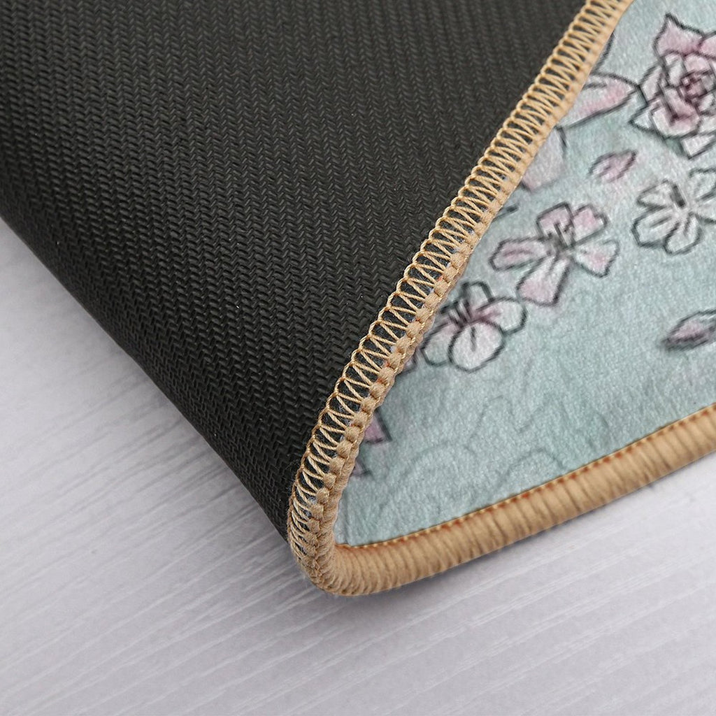 Relaxing Bath in Blue Tones  Repositionable Bath Mat