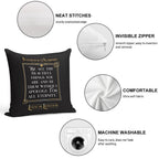 Interview with The Vampire Lestat Quote - Bg Colour Soft Reinforced Edging Throw Pillow