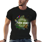 Pura Vida Costa Rica! Party Animals!  Rolled Sleeves T-Shirt