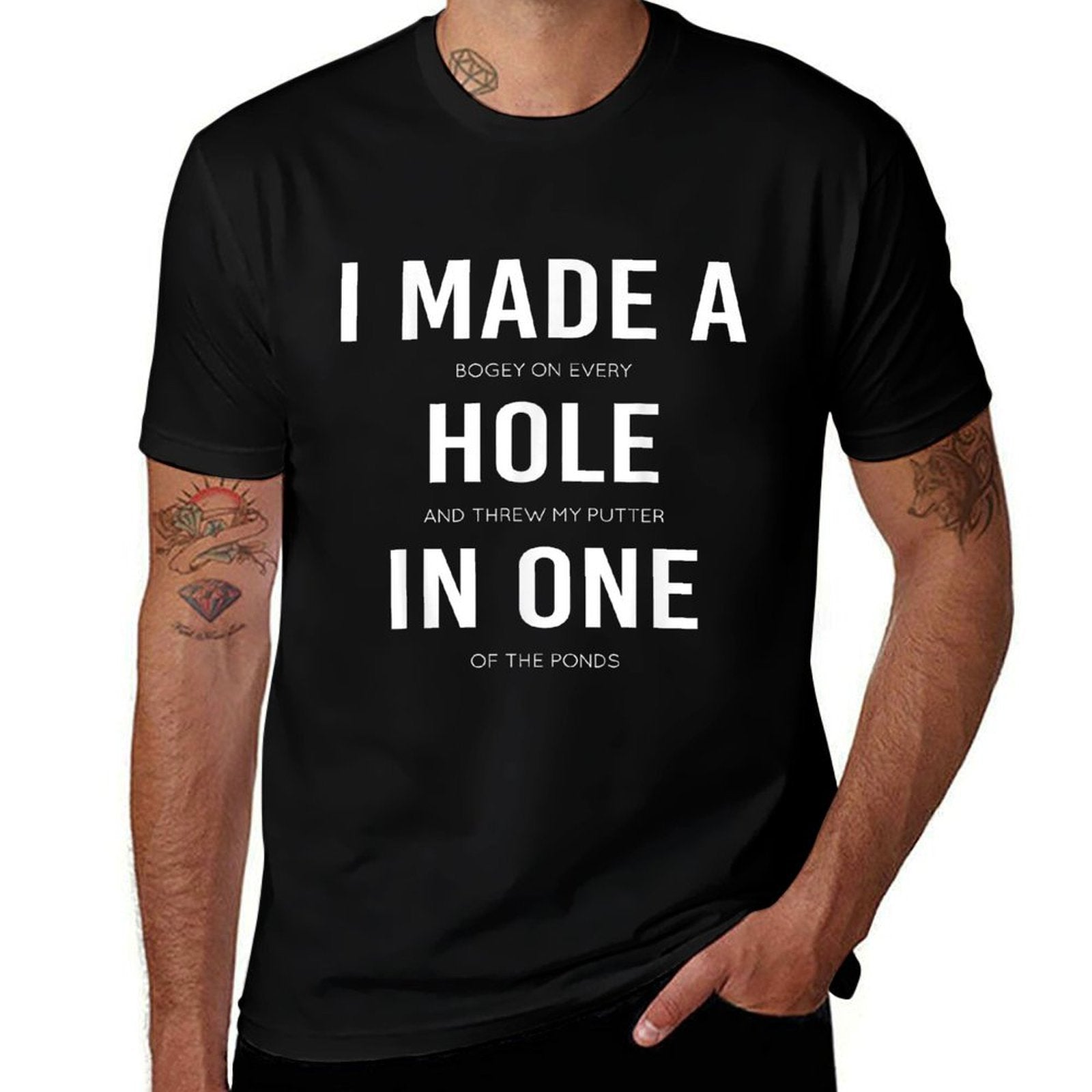 Funny I Made A Hole In One Disc Golf And Golfing Ace Gift Comfortable T-Shirt