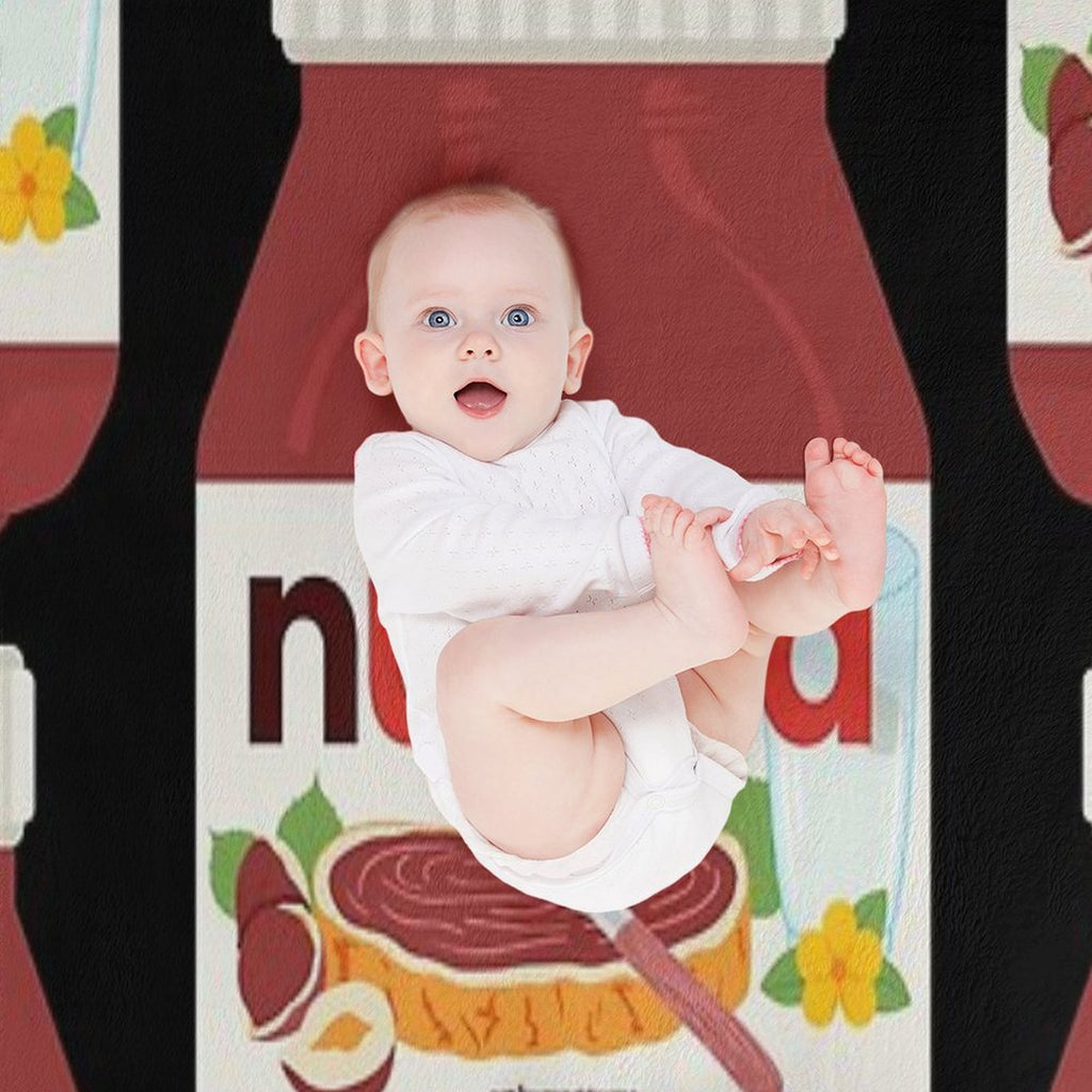Nutella - Jar Chocolate Hezelnut Cocoa Spread Versatility Throw Blanket