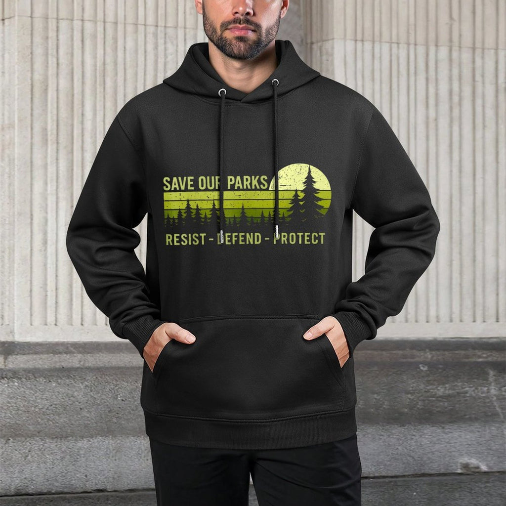 Vintage Save Our Parks Resist National Park Protect ALT US Moisture-Wicking Hoodie