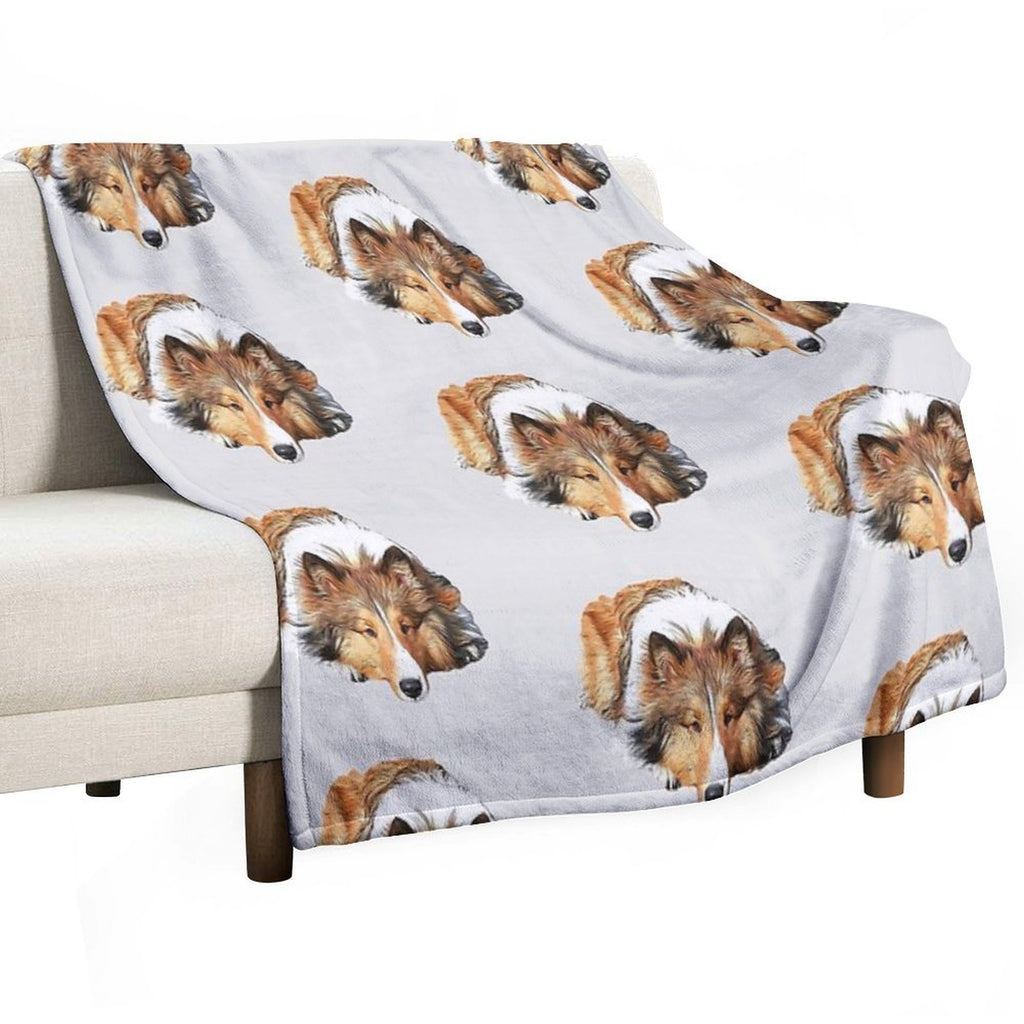 Rough Collie All-season Throw Blanket