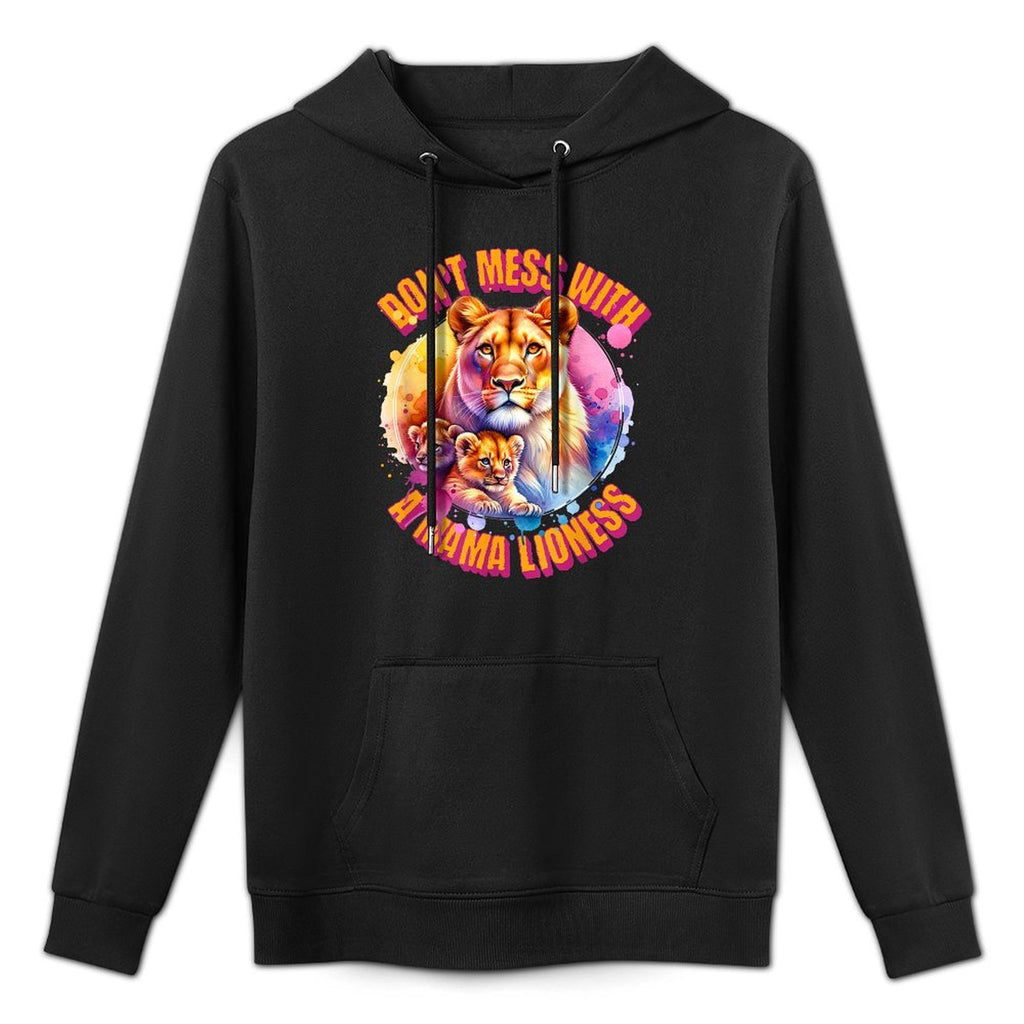 Dont Mess With A Mama Lioness Mothers Day Gift Lion Cubs Kangaroo Pocket Hoodie