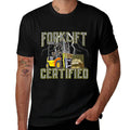 Retro Style Funny Forklift Operator Forklift Certified  Moisture-wicking T-Shirt