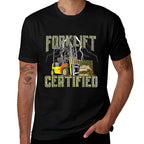 Retro Style Funny Forklift Operator Forklift Certified  Moisture-wicking T-Shirt
