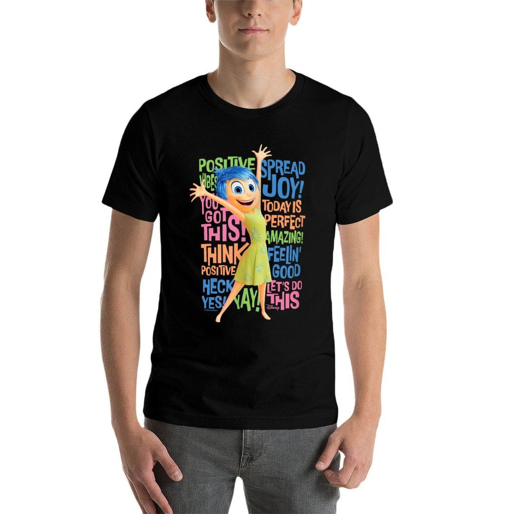 Inside Out 2 - Joy Character Positive Words  Eco-friendly Material T-Shirt