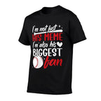 Womens His Biggest Fan Baseball Meme Of A Baseball Player Meme  High-quality Stitching T-Shirt