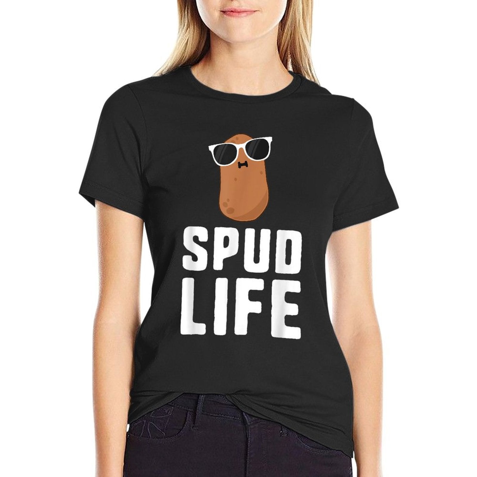 Spud Life Funny Potato Food Humor Vegetable Gift  Vintage-inspired T-Shirt