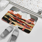 Coral Desert Lake  Multi-Purpose Bath Mat