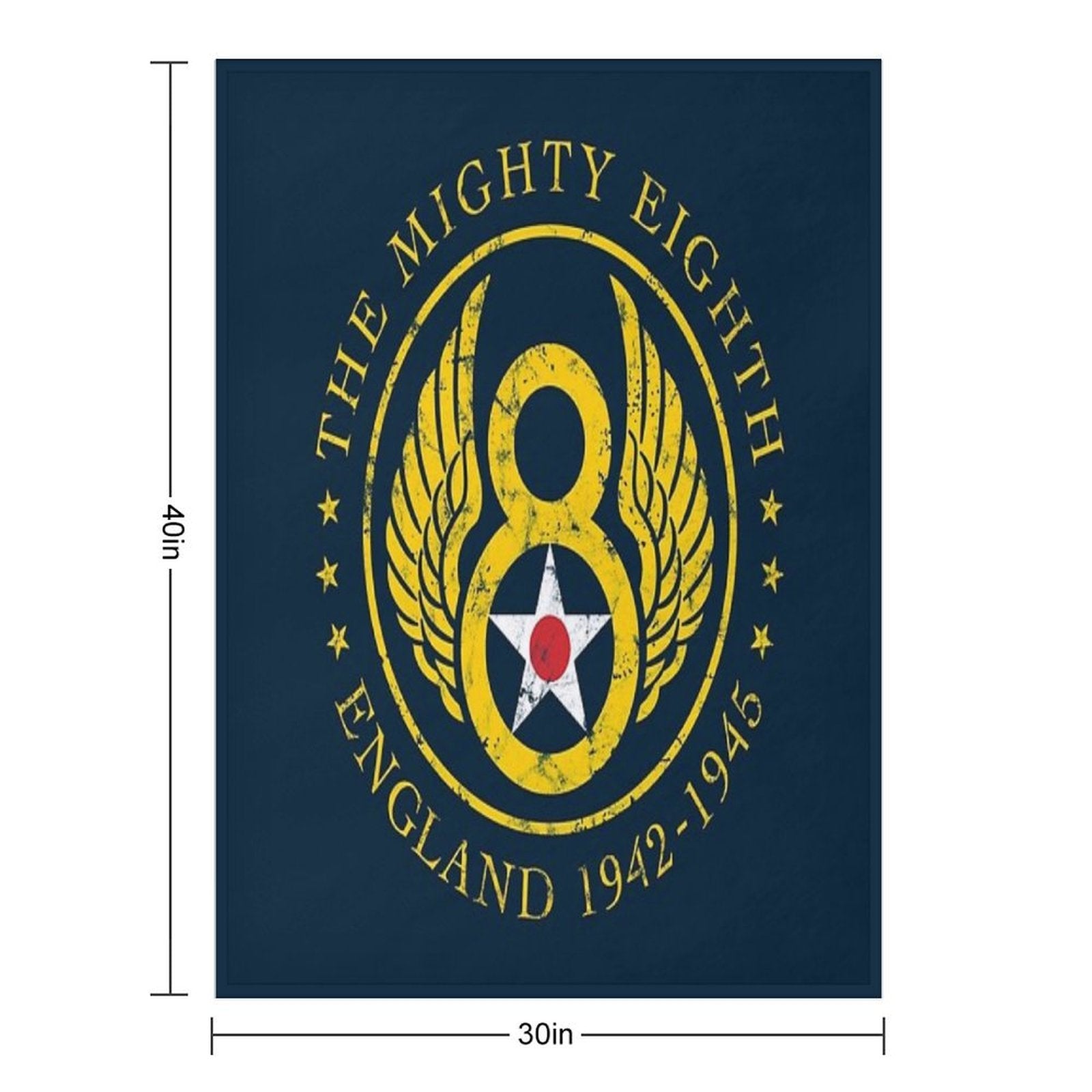 Mighty Eighth - 8th Air Force Plush Throw Blanket