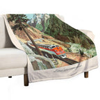 Califronia Zephyr Poster Wrinkle-free Throw Blanket