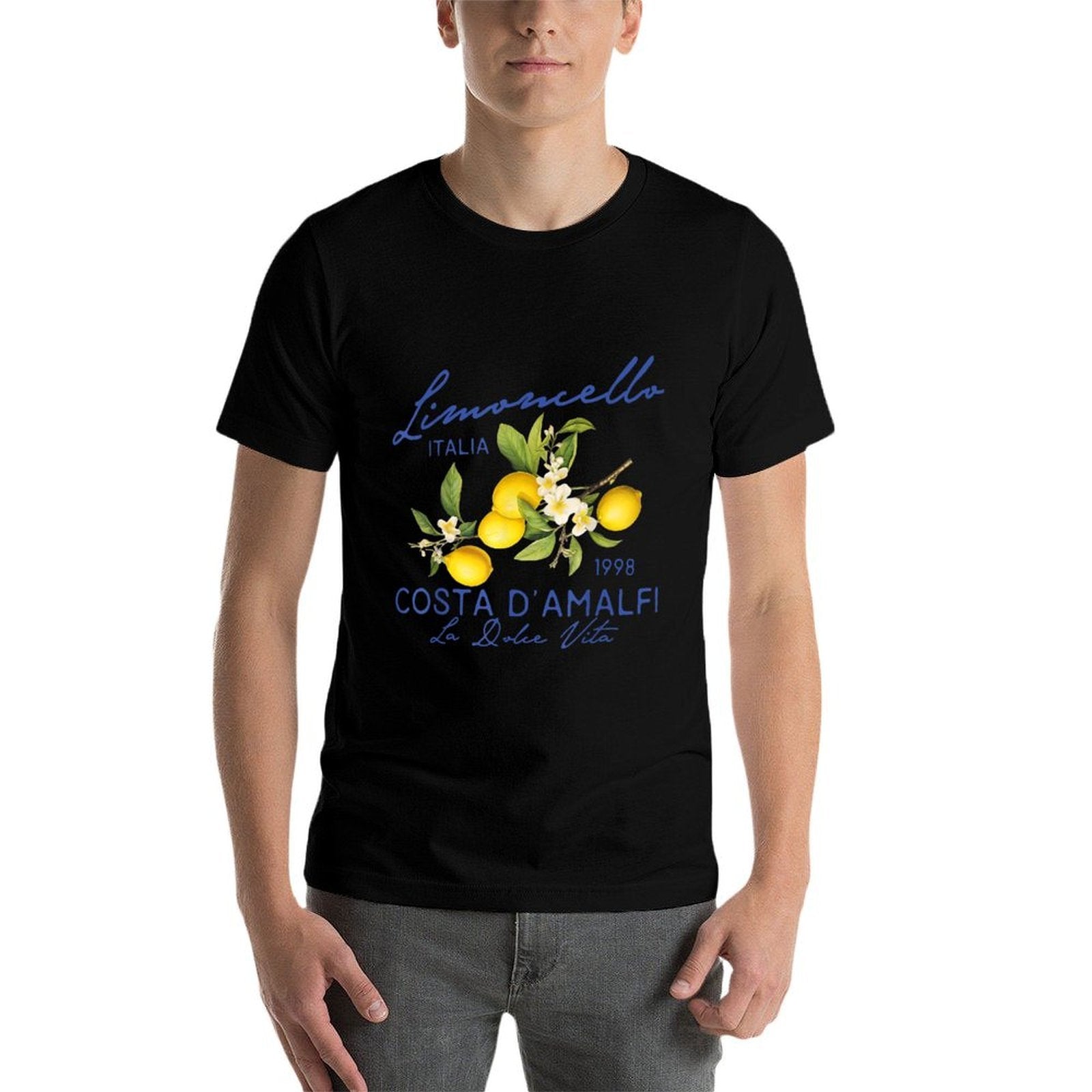 Limoncello Amalfi Coast Lemons Summer Italy Gift For Her  Easy-care T-Shirt
