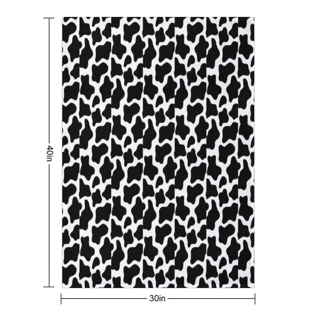 Cow Print Velvety-soft Throw Blanket