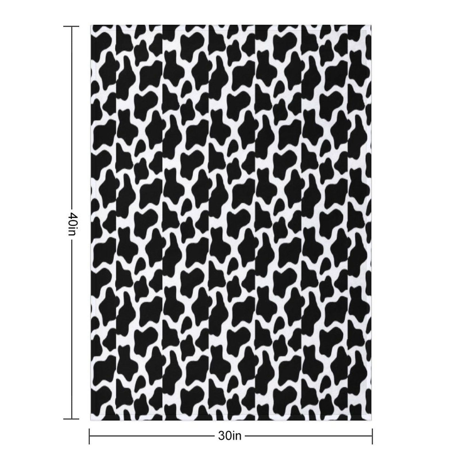 Cow Print Velvety-soft Throw Blanket