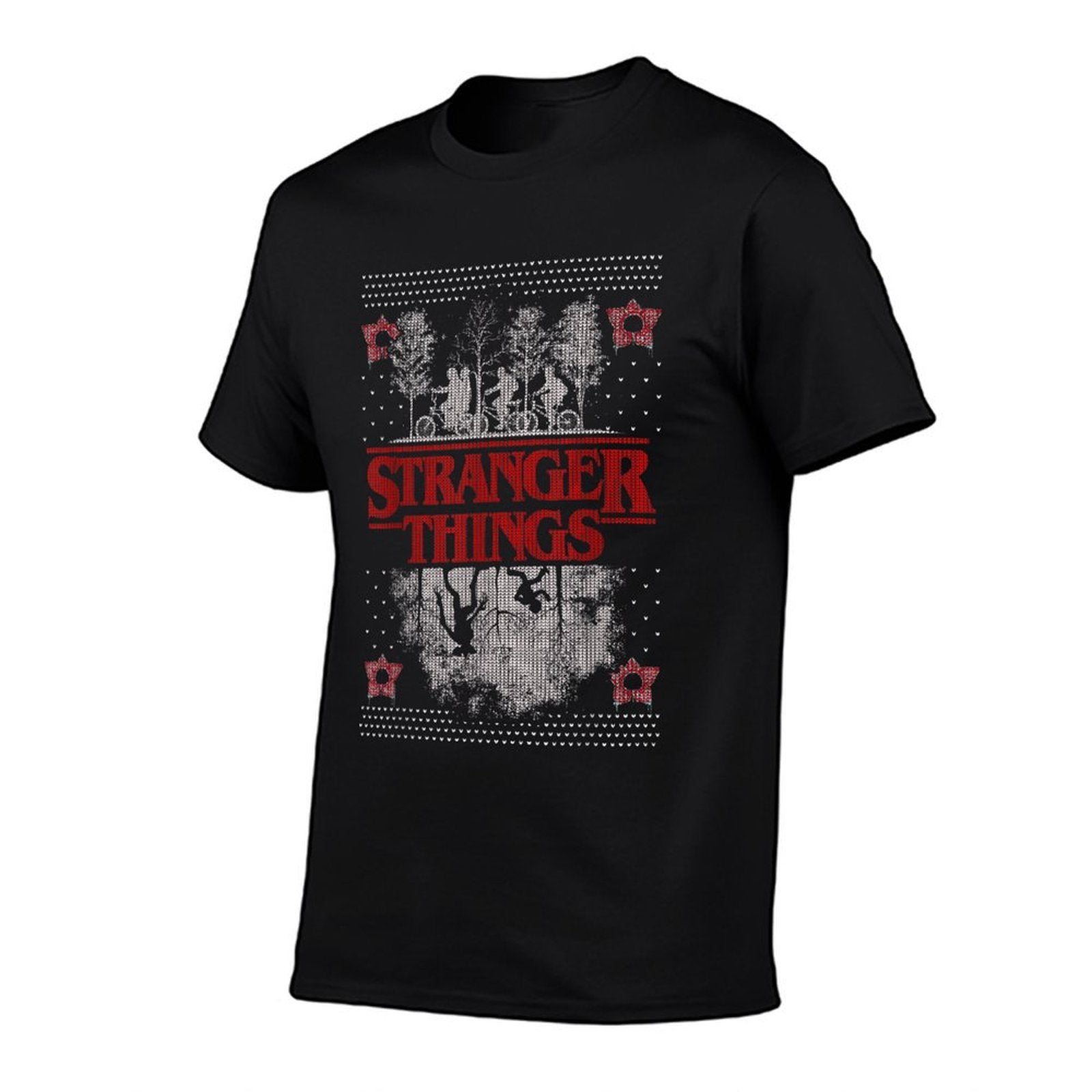 Netflix Stranger Things Ugly Christmas Sweater Style  Moisture-wicking T-Shirt