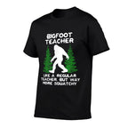 Bigfoot Teacher Funny Sasquatch Gift Men Women  Heathered Texture T-Shirt