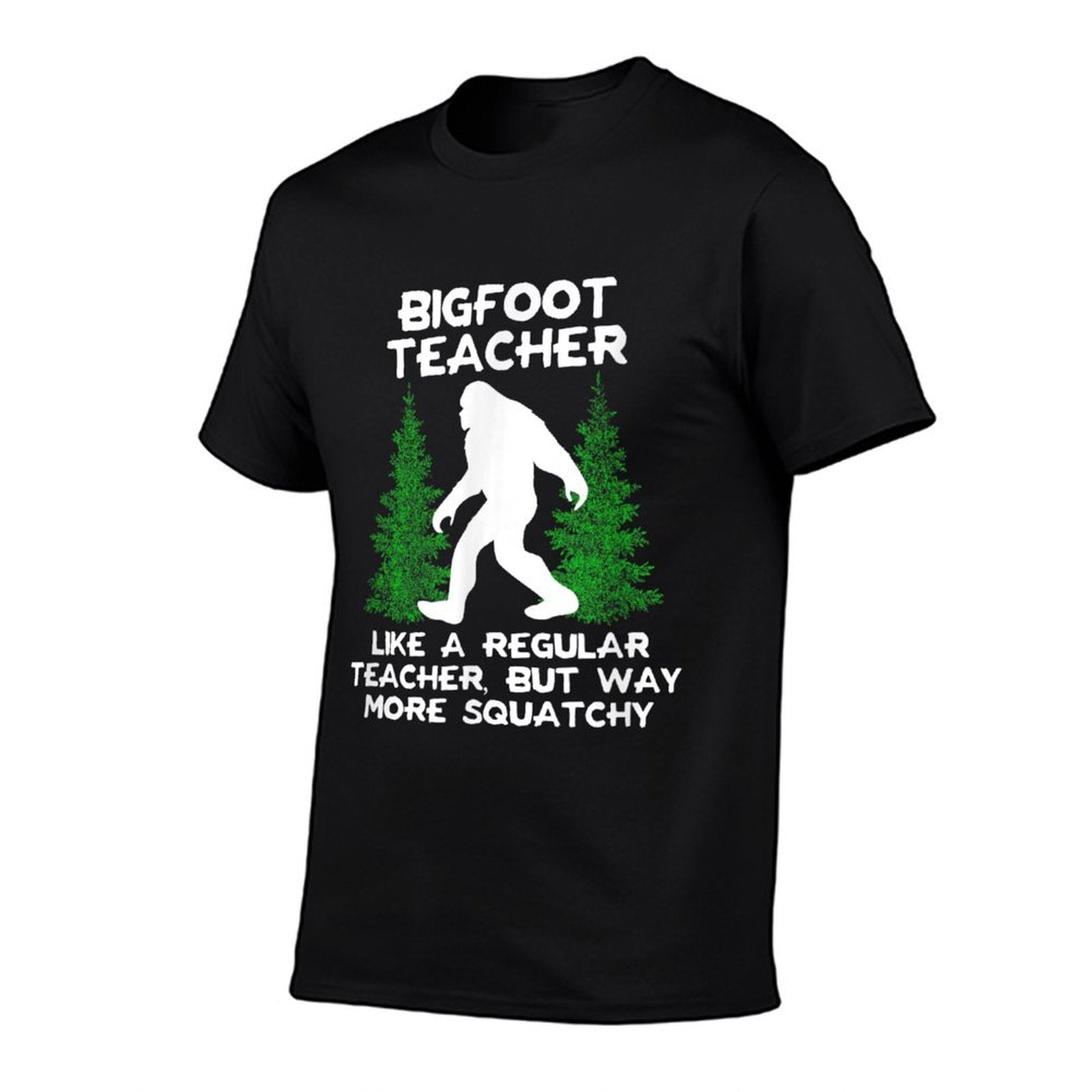 Bigfoot Teacher Funny Sasquatch Gift Men Women  Heathered Texture T-Shirt