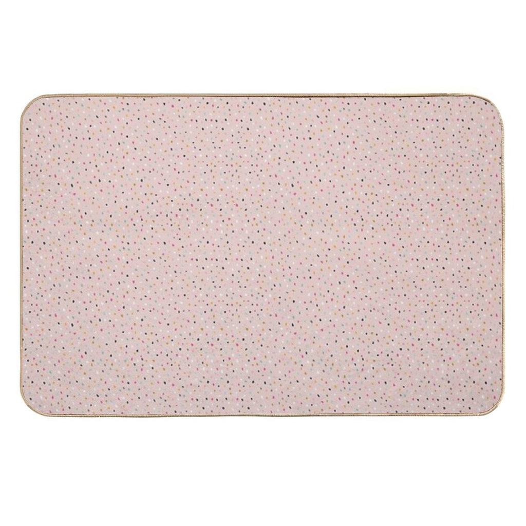 Cute Pink Speckles  Toxin-Free Bath Mat