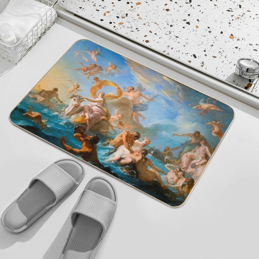 The Abduction of Europa, The Rape of Europa, Noel-Nicolas Coypel,Noël-Nicolas Coypel Europe  Stain-Proof Bath Mat