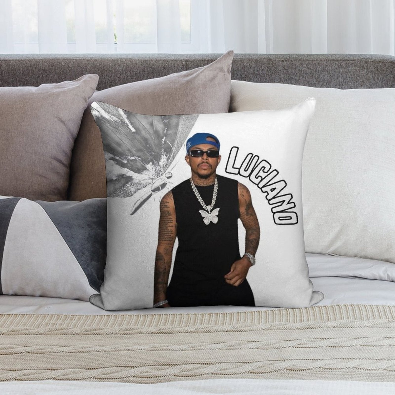 Luciano German Rap Soft Style Accent Throw Pillow