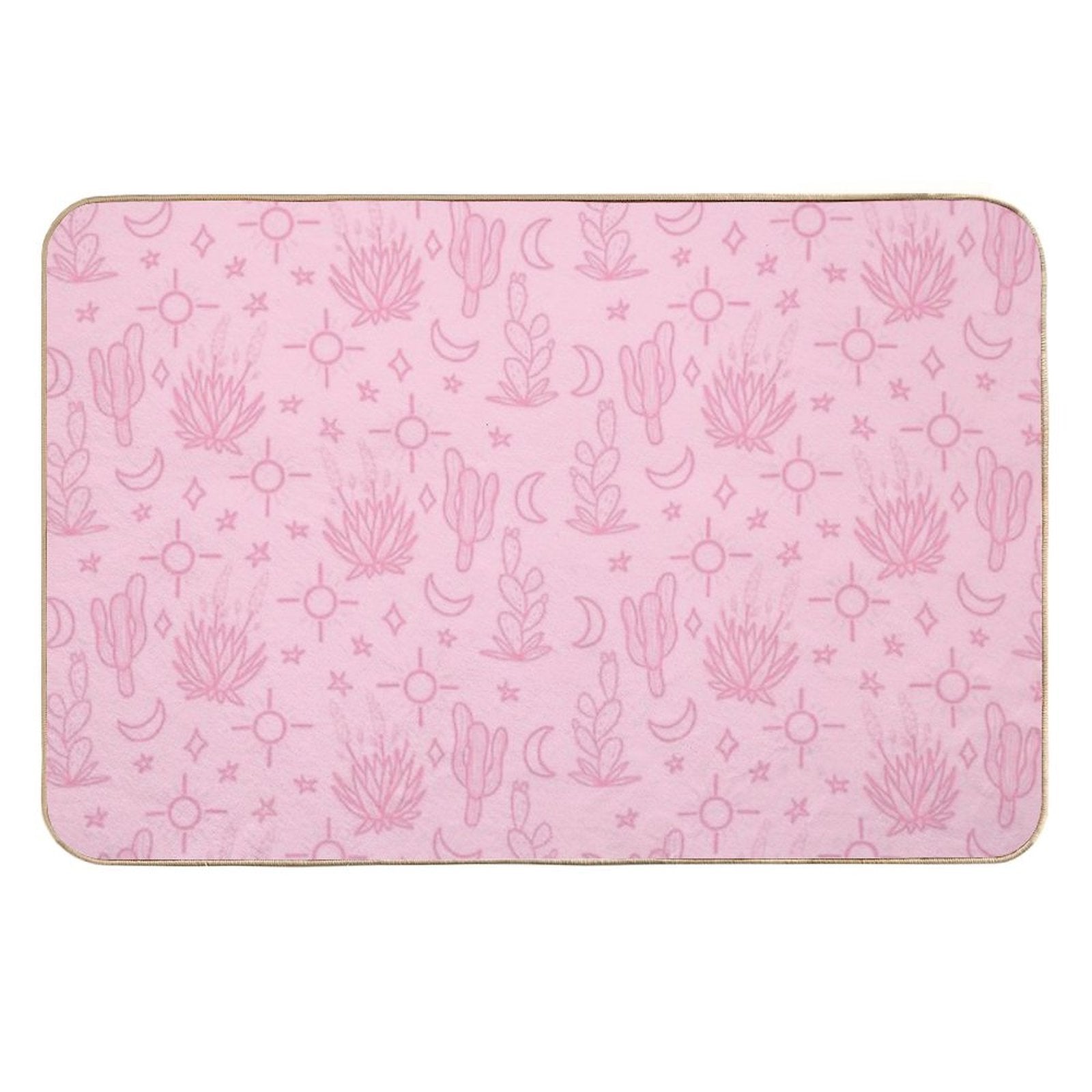 Pink Desert Pattern  Dirt-Trapping Bath Mat