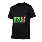 Bruh Christmas Kidsns Boys Funny Christmas Humor Meme  Oversized Silhouette T-Shirt