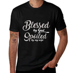 Funny Blessed by God Spoiled by My Wife  Quick-drying T-Shirt