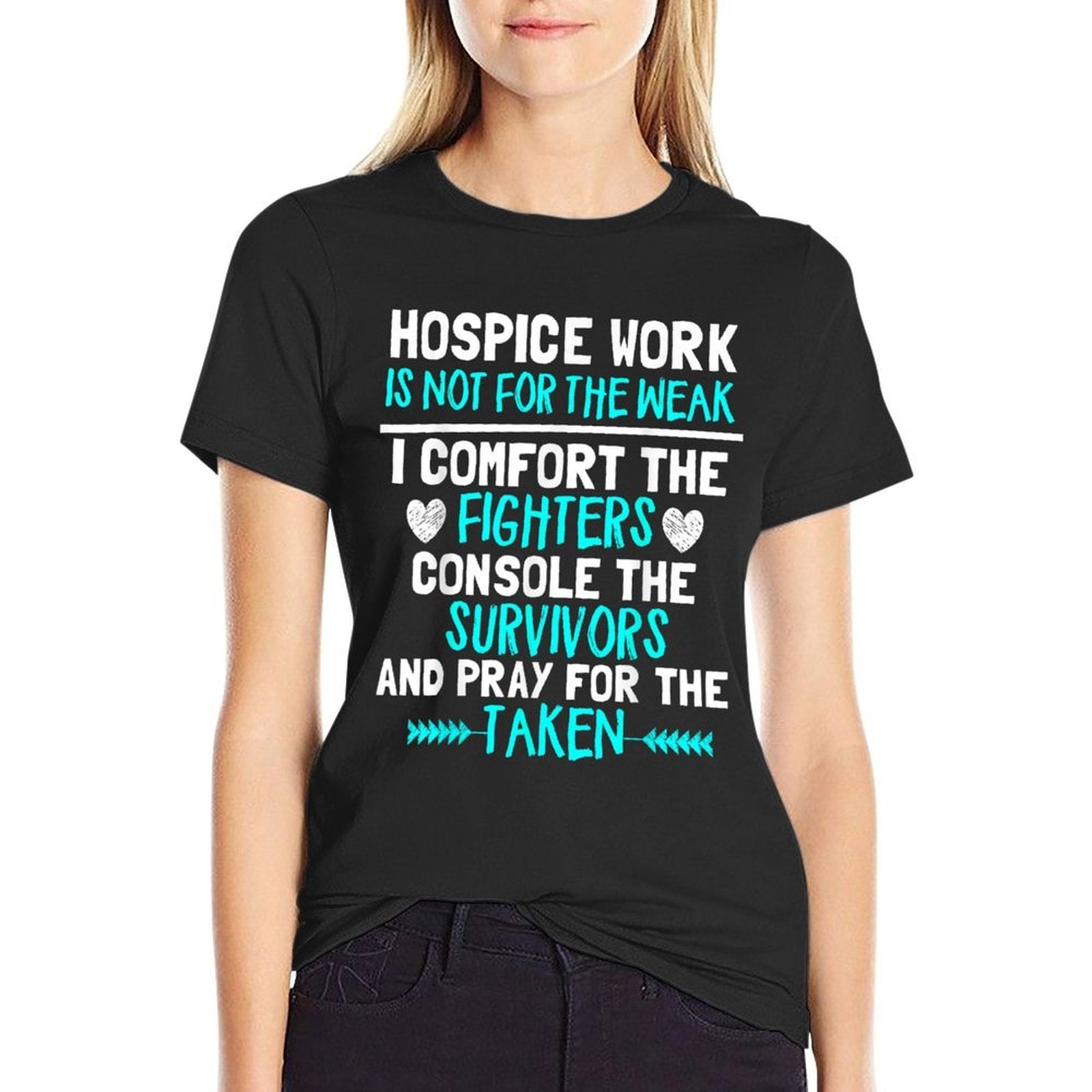 Hospice Work Cute Hospice Doctor Nurse Gift  Wrinkle-resistant T-Shirt