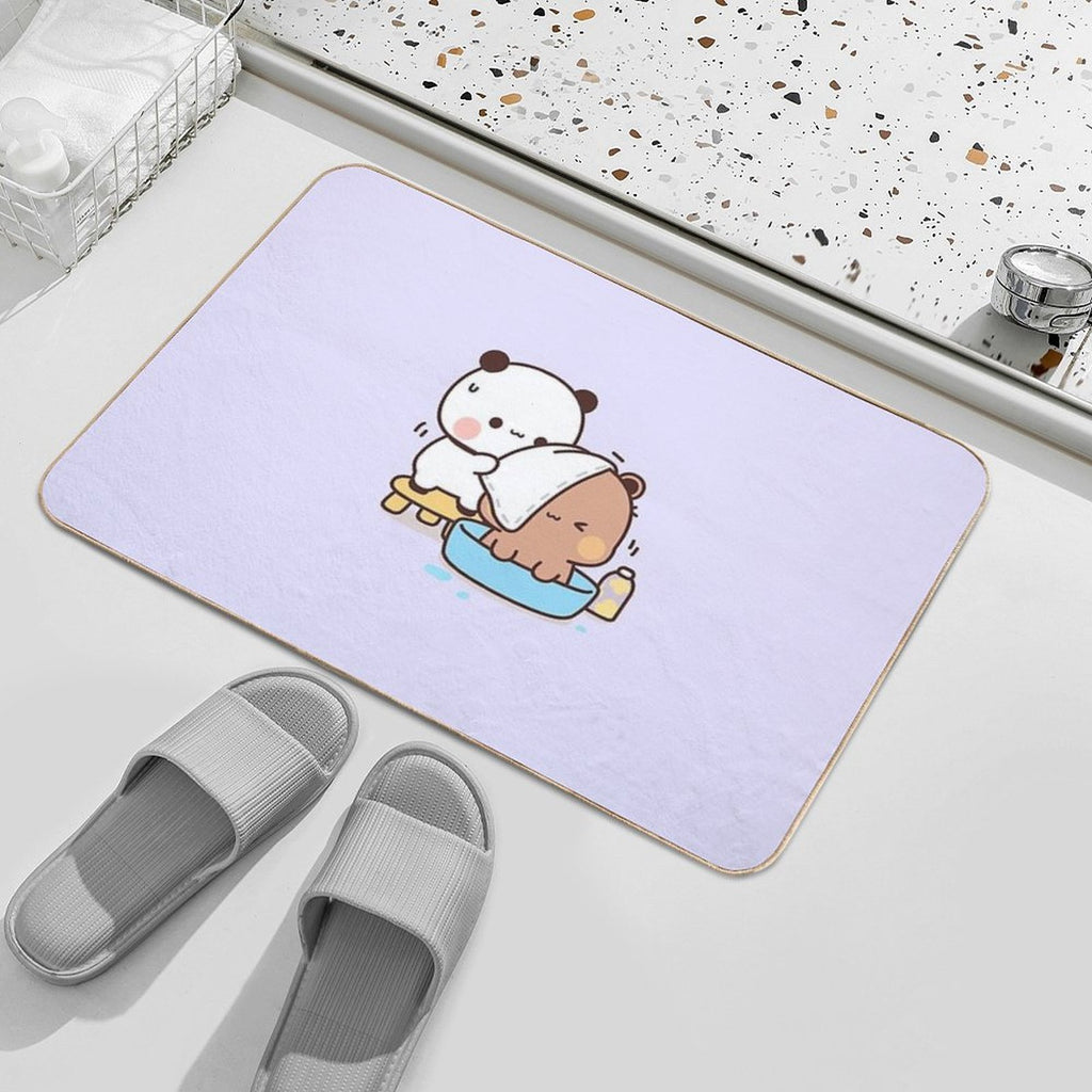 Bubu And Dudu Bath  Cute Bear Couple  Panda Yier  Bubu Brownie Bear  Odorless Bath Mat