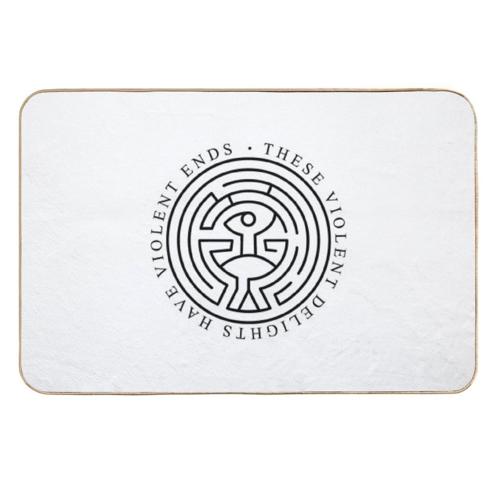 Westworld - These Violent Delights Have Violent Ends (white)  Non-Slip Bath Mat