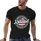 Retired Under New Management See Grandkids Funny Retirement  Oversized Silhouette T-Shirt
