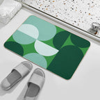 Bauhaus No 8 Retro Stylish Poster Design  Eco-Friendly Bath Mat