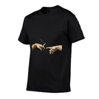 Michelangelo - Creation of Adam Cigarette Smoking Art  Tagless Design T-Shirt