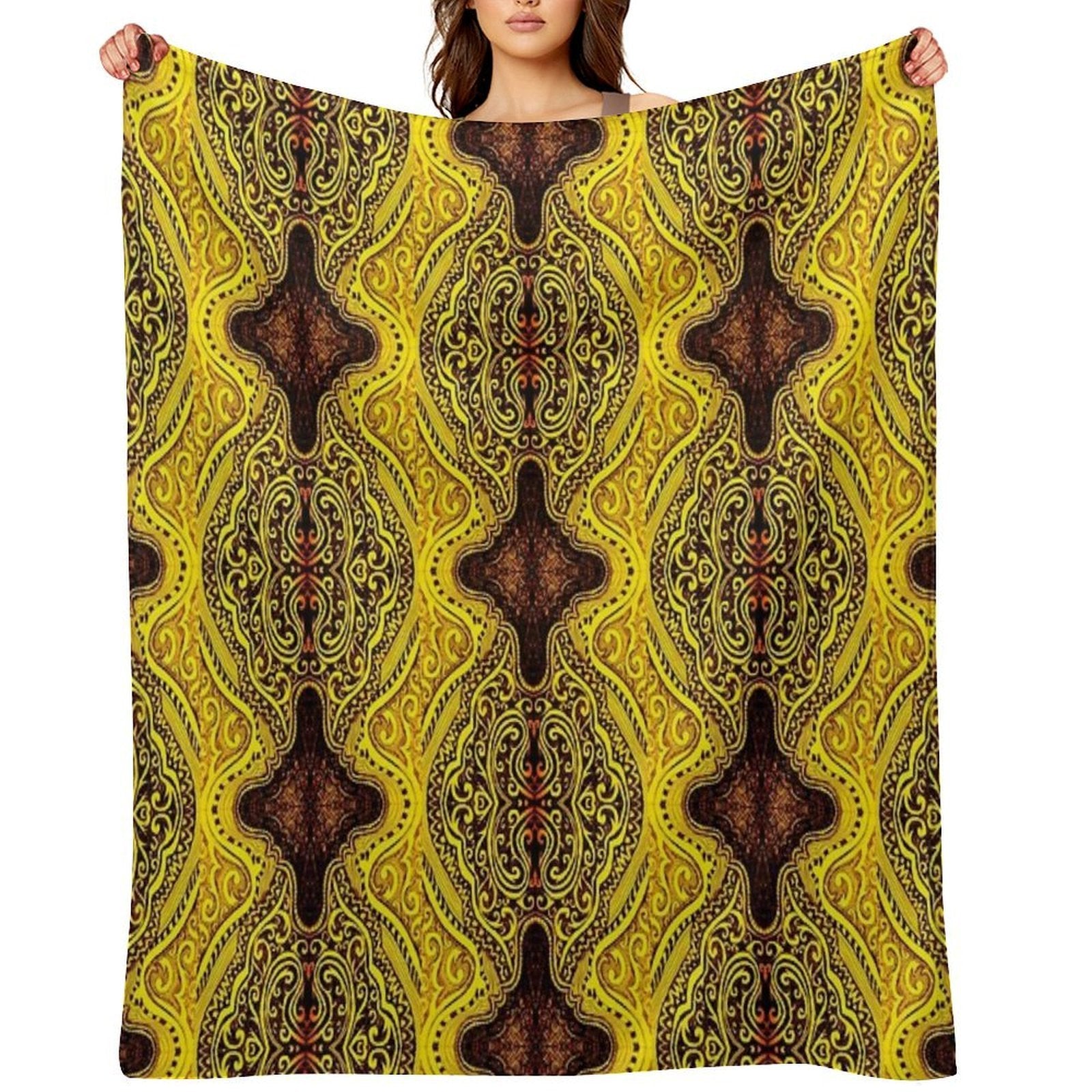 Golden Glow Multi-functional Throw Blanket