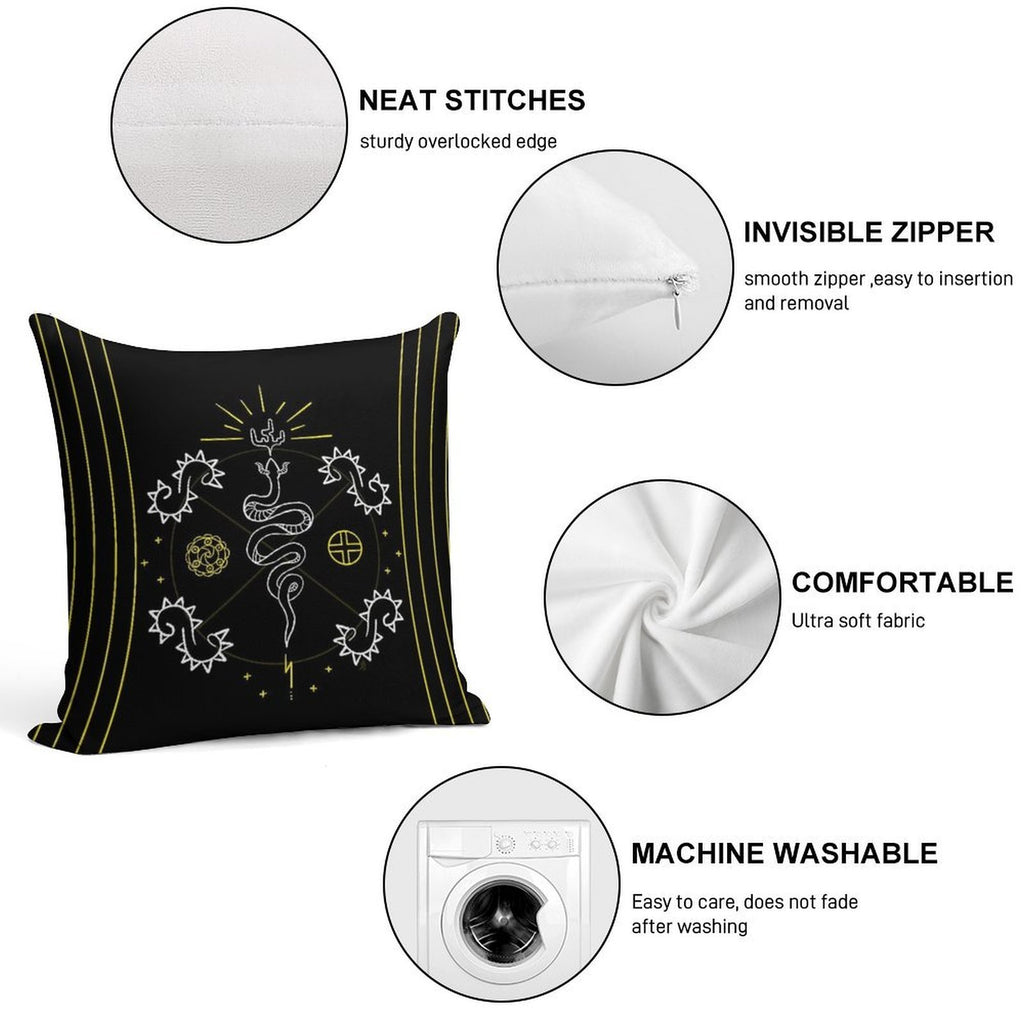 ᎤᎧᏖᎾ Soft Skin-Friendly Throw Pillow