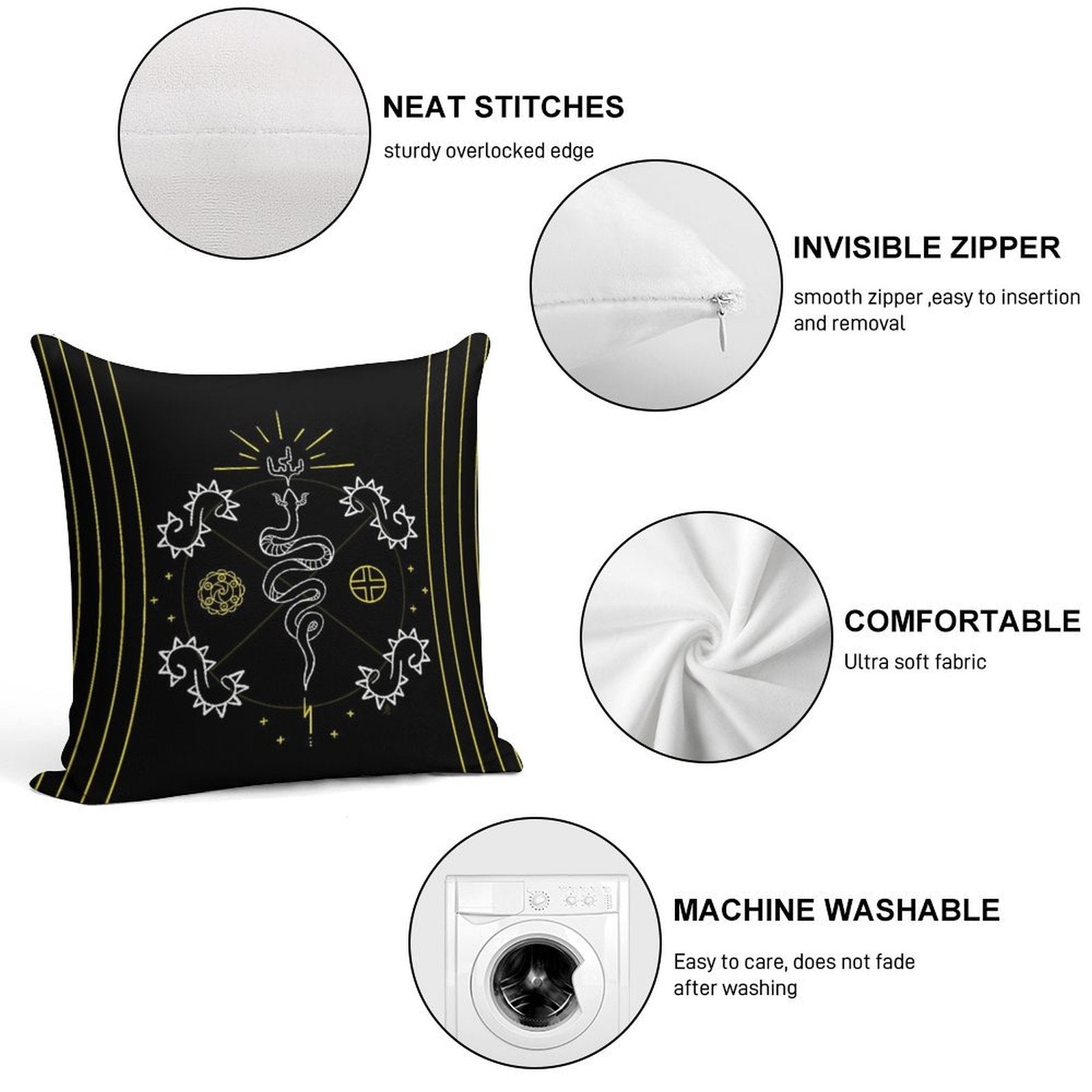 ᎤᎧᏖᎾ Soft Skin-Friendly Throw Pillow